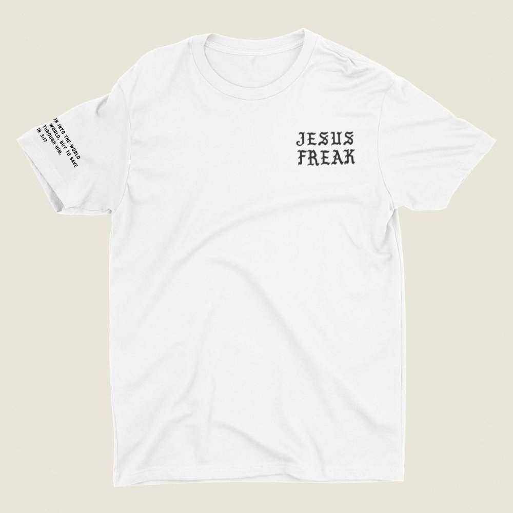 JESUS FREAK T-Shirt (Bible Verse included on sleeve)